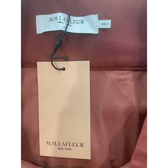 M.M. LaFleur Hadley Pant – Sharkskin Rust Brown – Wide-Leg – Sz 10 NWT - Picture 6 of 9